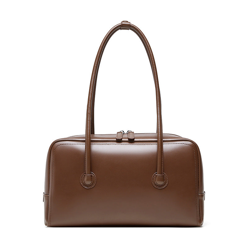 Genuine Leather Boston Women's Portable Shoulder Bag