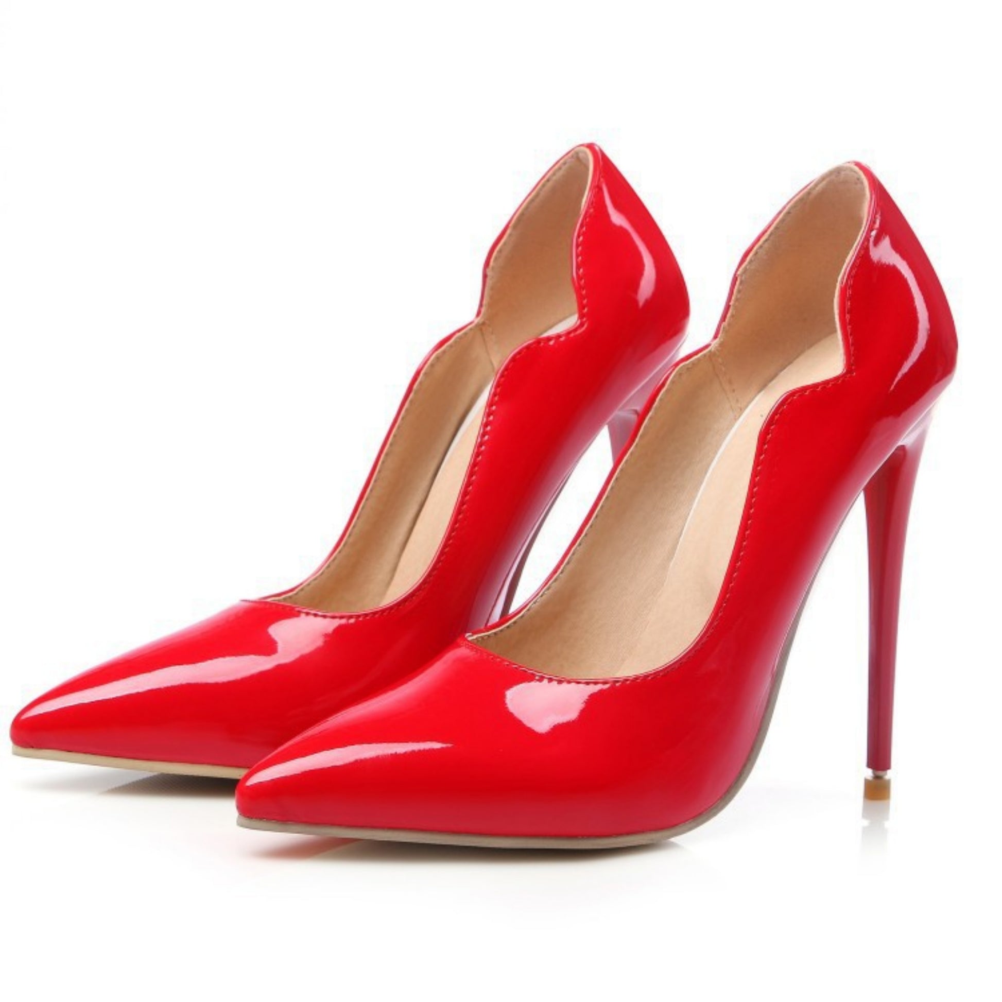 Sexy High-heeled Stiletto Patent Leather Pumps