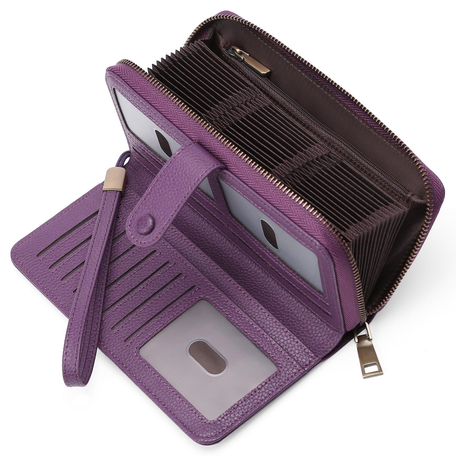 Expanding Card Holder Women's Long Wallet Passport Bag