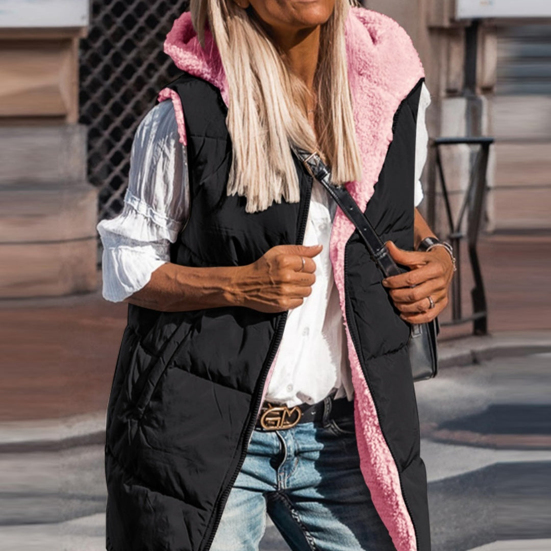 Women's Double-sided Plush Sleeveless Jacket