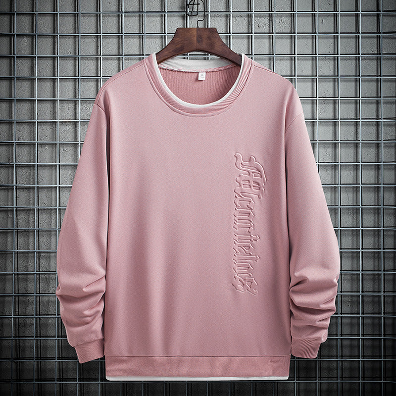 Thin Men's Sweater T-shirt Round Neck Bottom Shirt Loose