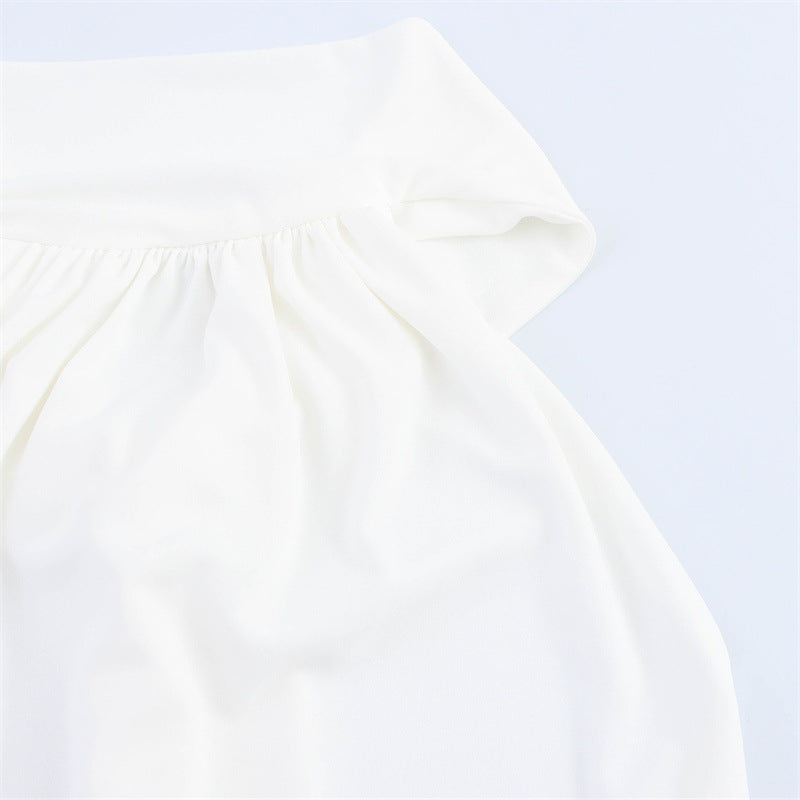 European And American Style Women's Fashion Temperament Waist-controlled Slimming Halter Dress