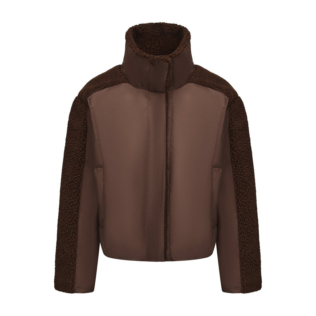 Women's Retro Loose Long-sleeved Lamb Wool Coat