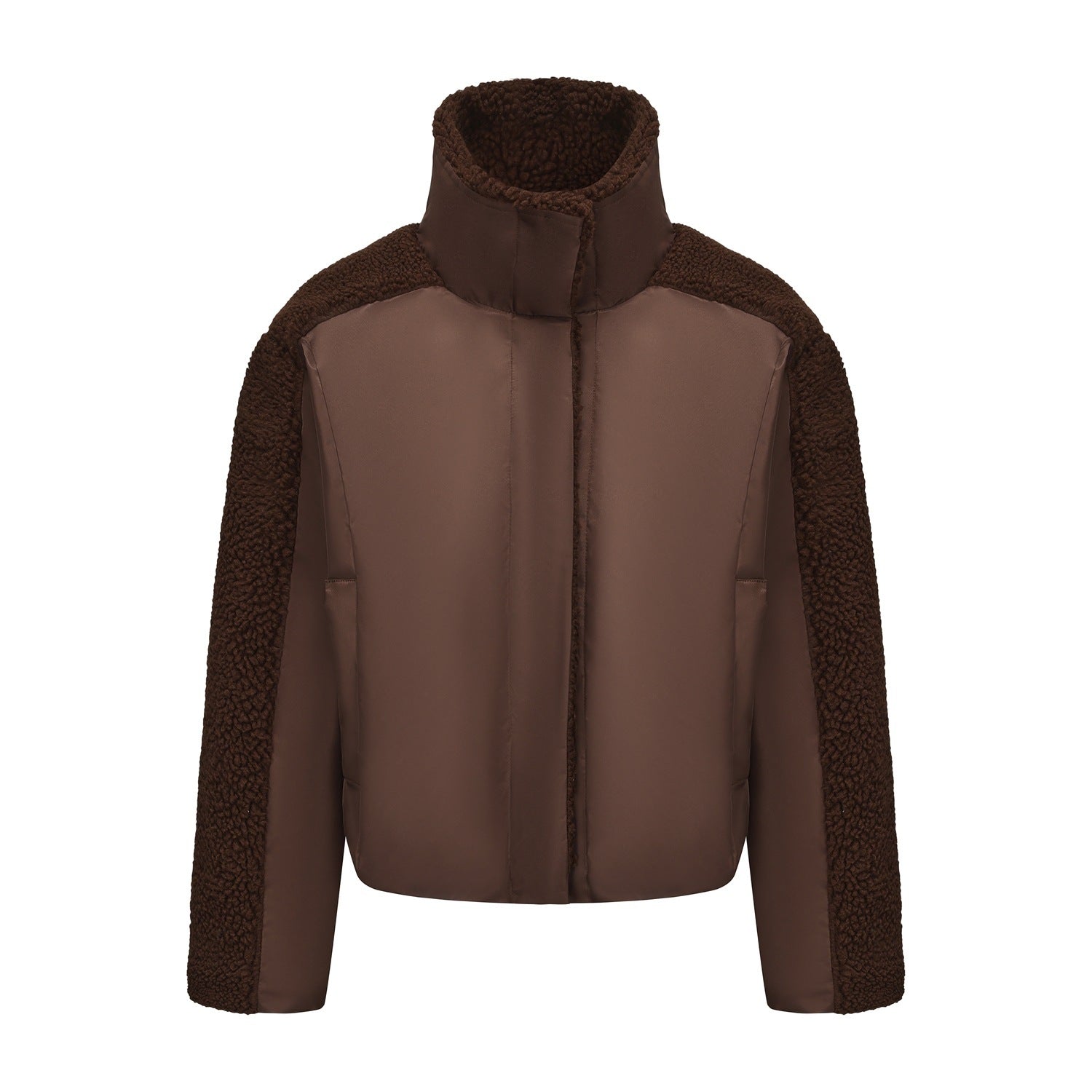 Women's Retro Loose Long-sleeved Lamb Wool Coat