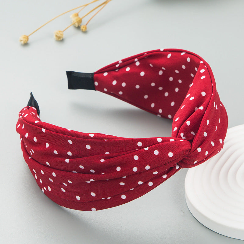 Boho Chic Fabric Print Wide Headband