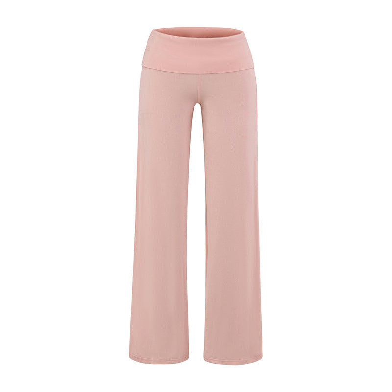 Women's Waist Straight Wide-leg Pants