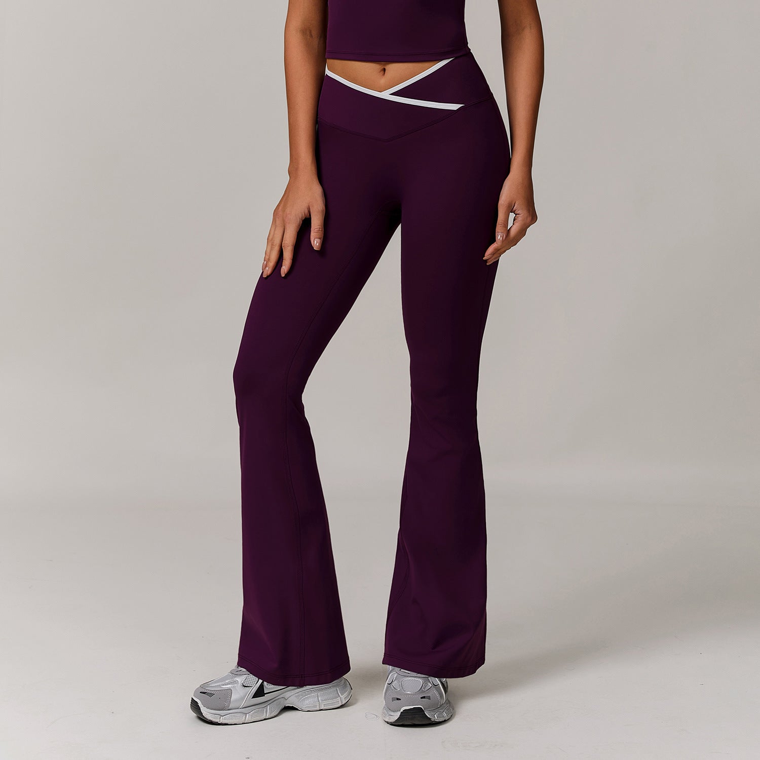 Women's Skinny Yoga Pants Micro-pull Cross High Waist