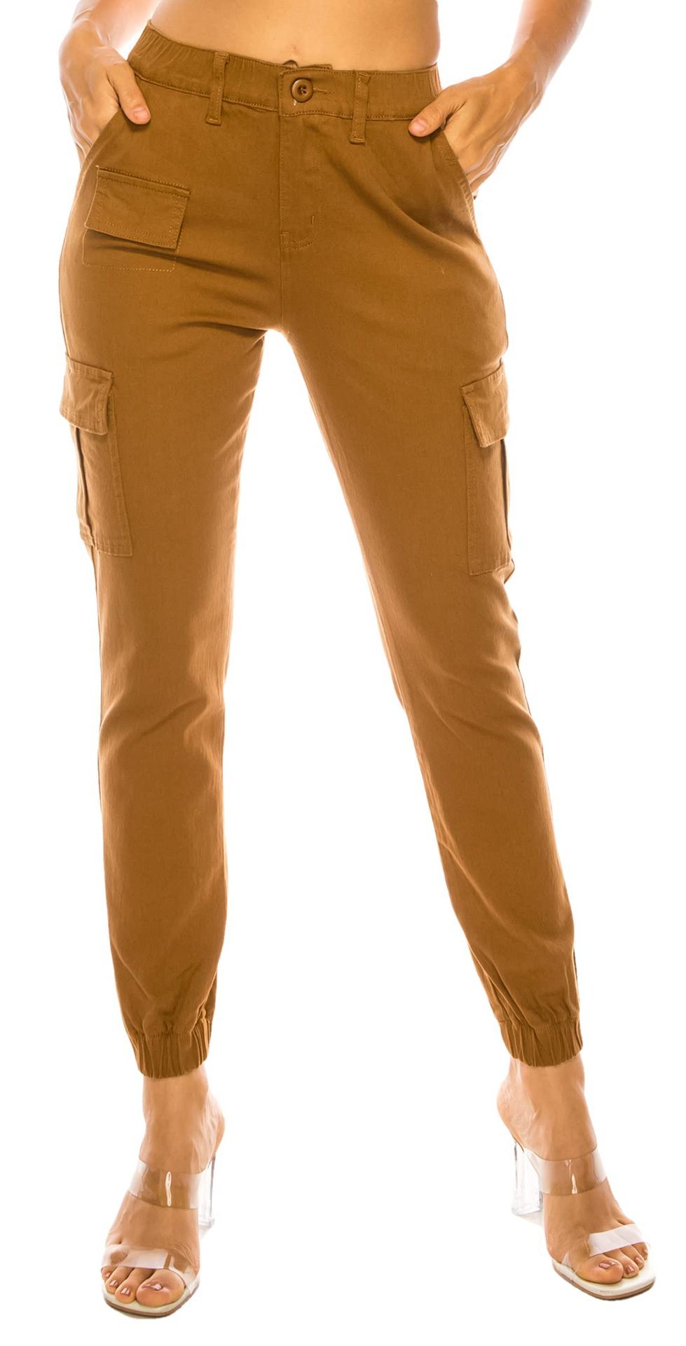 Women's Overalls Multi-pocket Design Elastic
