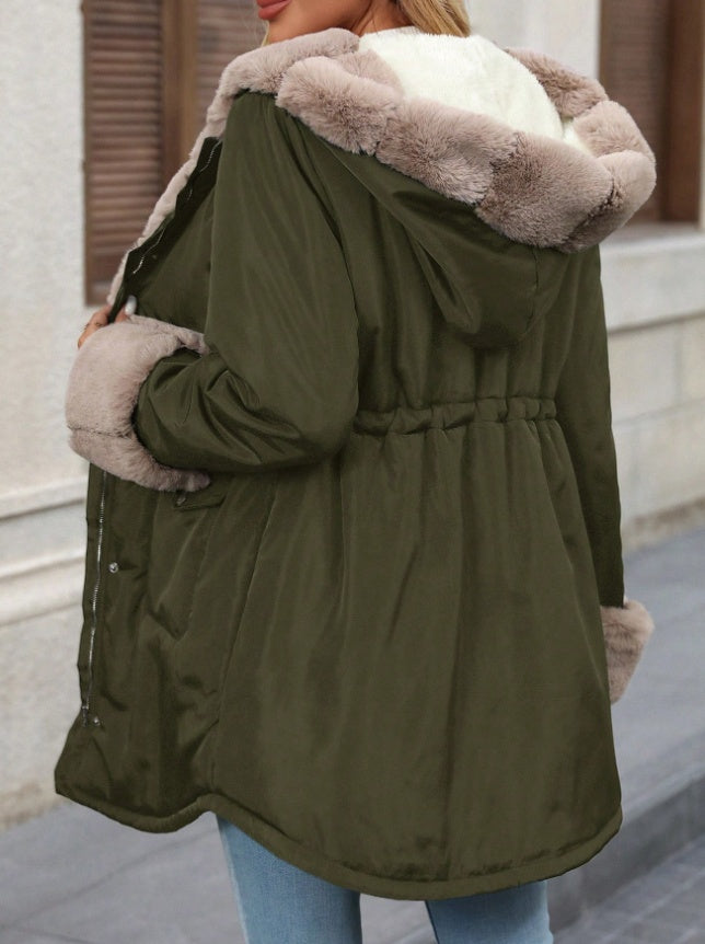 Women's Warm And Fashionable Jacket With Soft Thermal Lined And Pockets