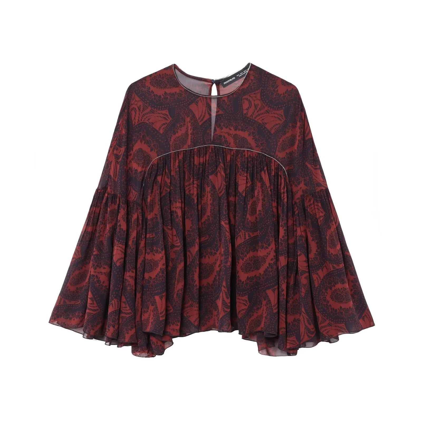 European And American Style Fashion Simple Printed Top Skirt