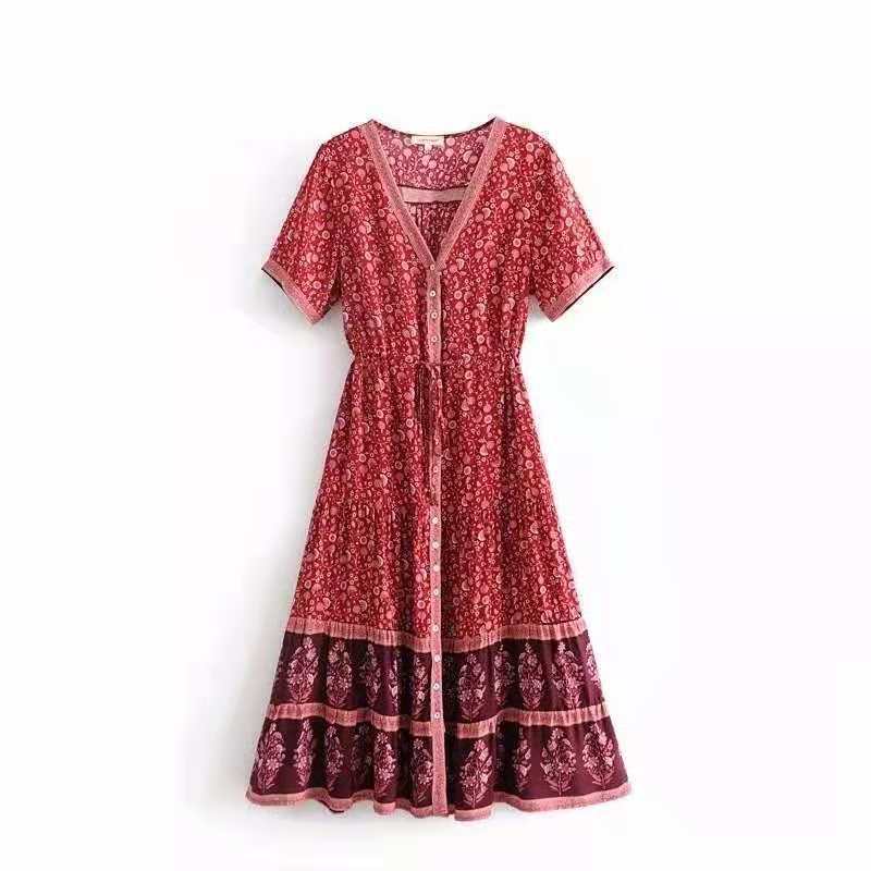 European And American Women's Clothing Dress Bohemian Style