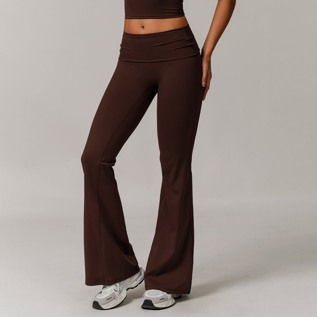 Women's Casual Folding High Waist Yoga Pants