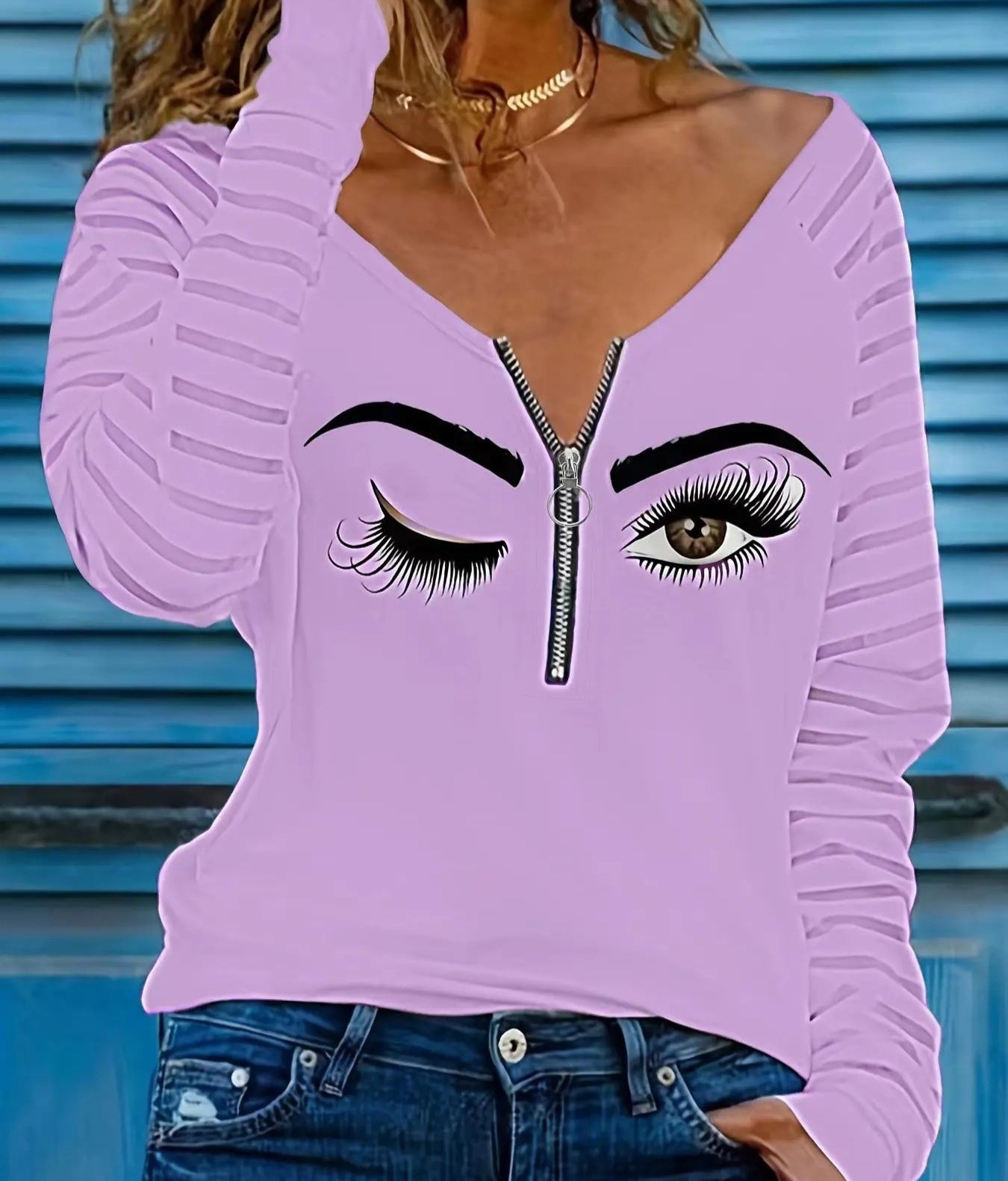 Female Personality Trendy Printed Casual Jacket