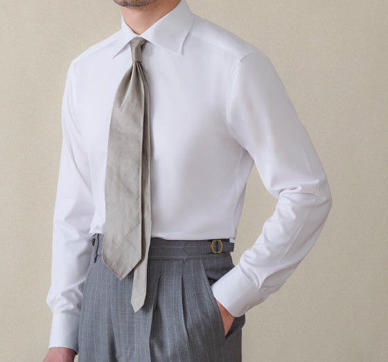 Italian Windsor Collar Tong Qin Ironing Free Long Sleeves Shirt