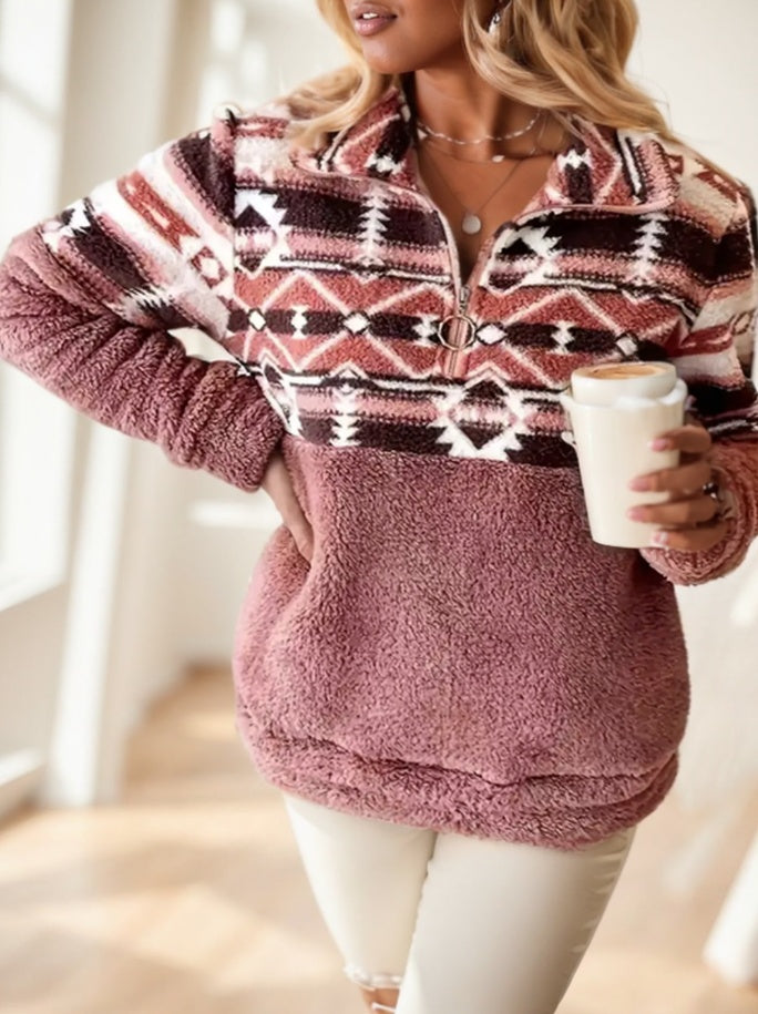 Women's Solid Color Printed Jacket