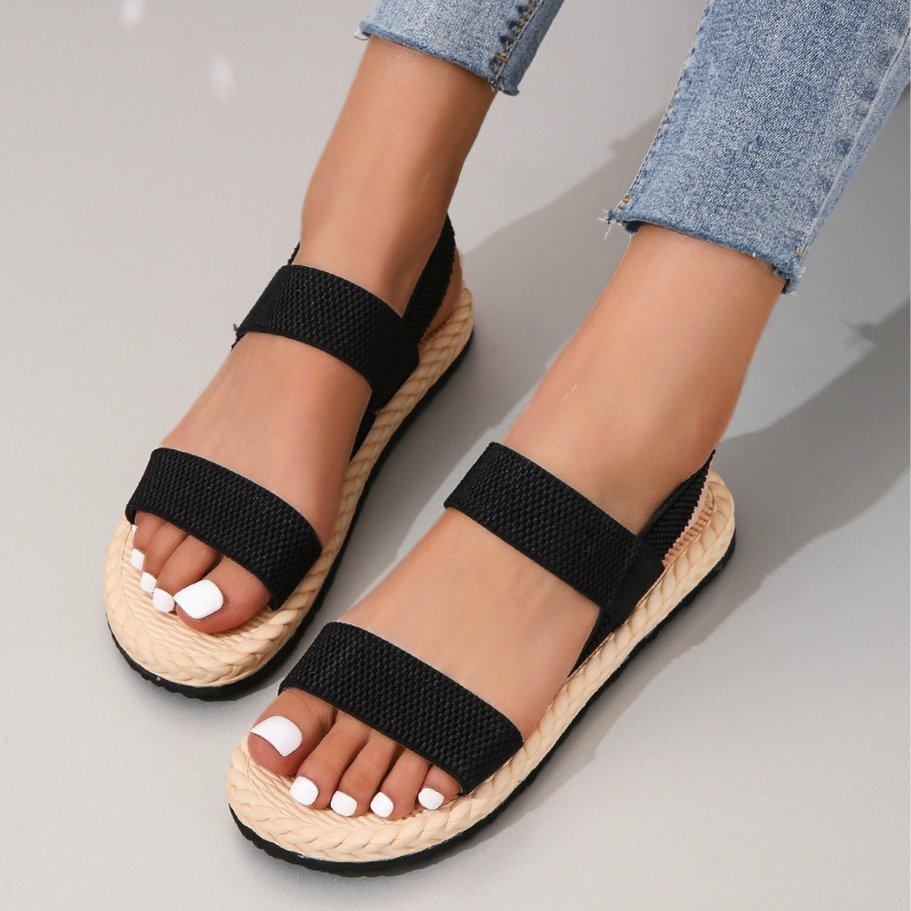 Rope Bottom Women's Slippers Platform Fashion
