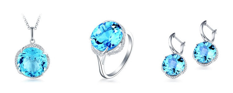 New European Beauty Fashion Simulation Citrine Earrings