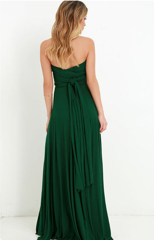 Multiple Wear-rope Cross Backless Sexy Bandage One-piece Dress