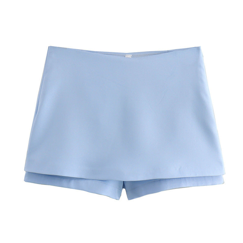 Sweet And Spicy Style Backless Slim Fit Shirt Hanging Collar Top Low Waist Skirt Pants