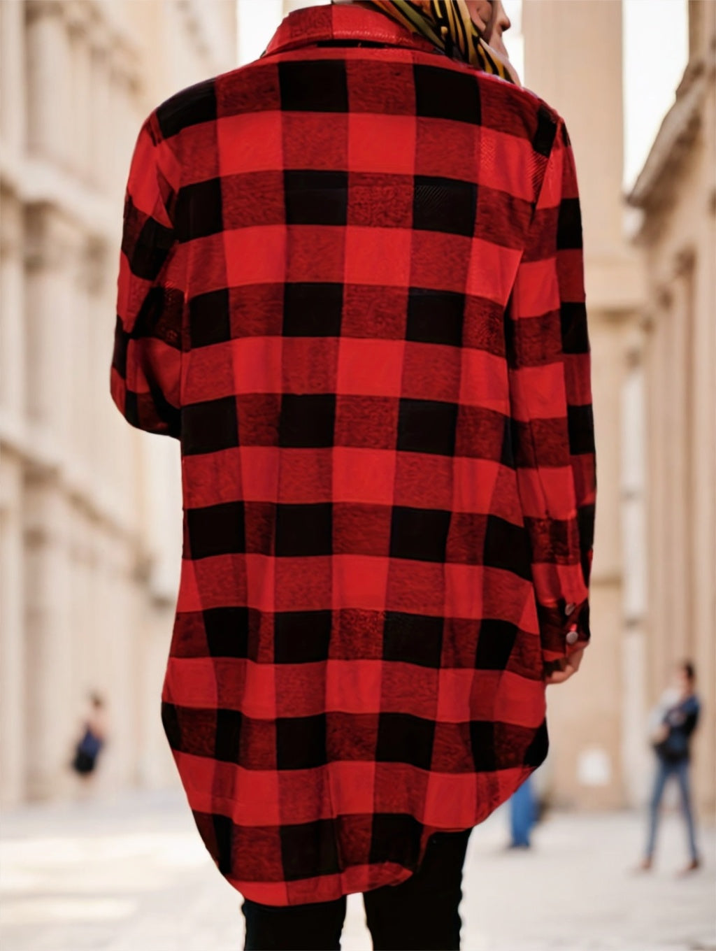 Plaid Print Button Front Shirt
