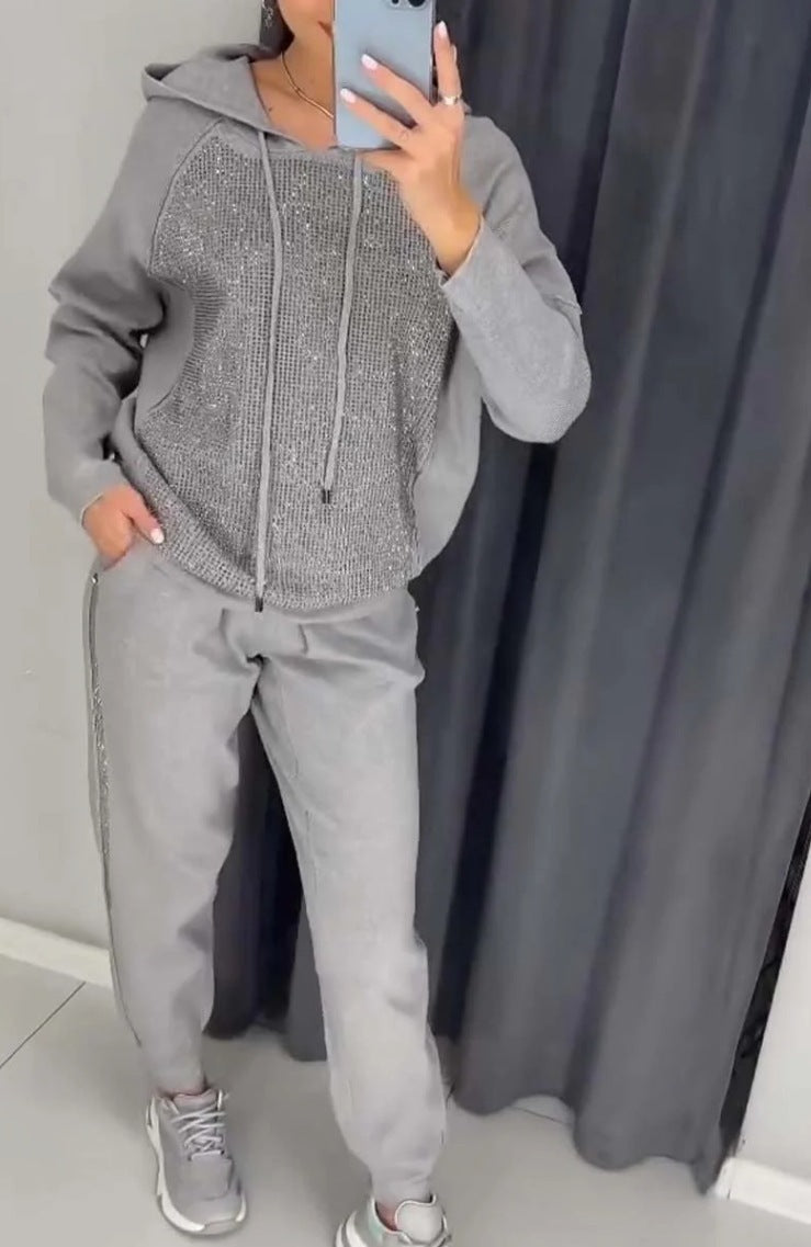 Women's Fashion Casual Hooded Sweater Sports Suit