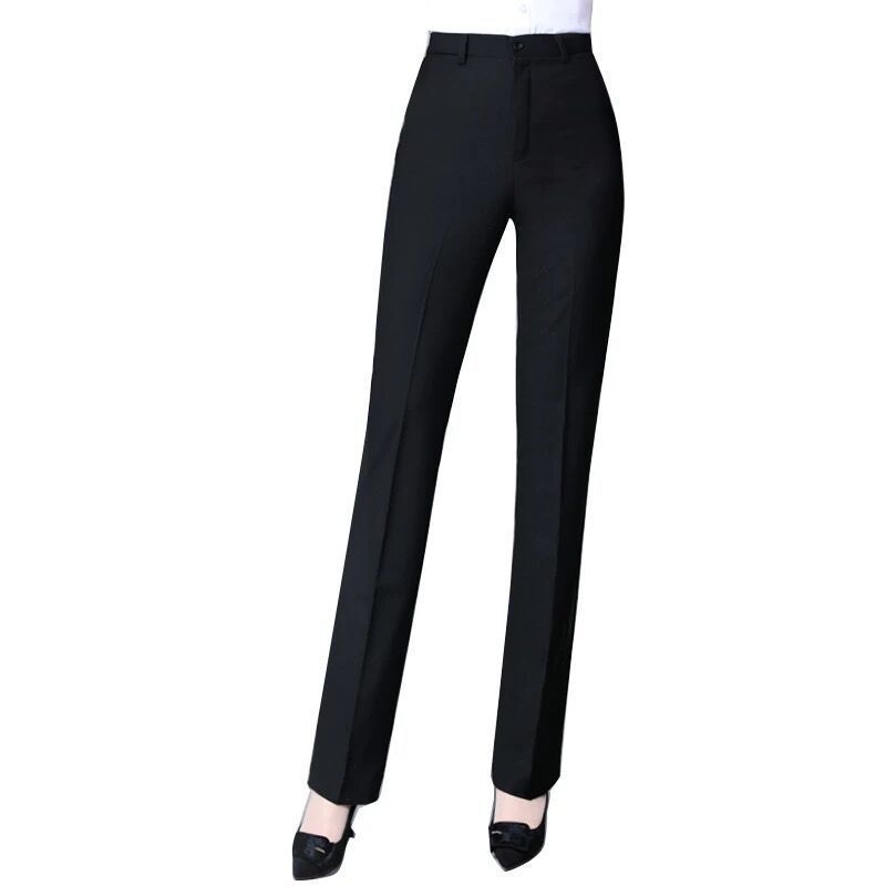 Spring And Summer Black Suit Pants Women's Formal Wear Professional Slim Fit Slimming Pants