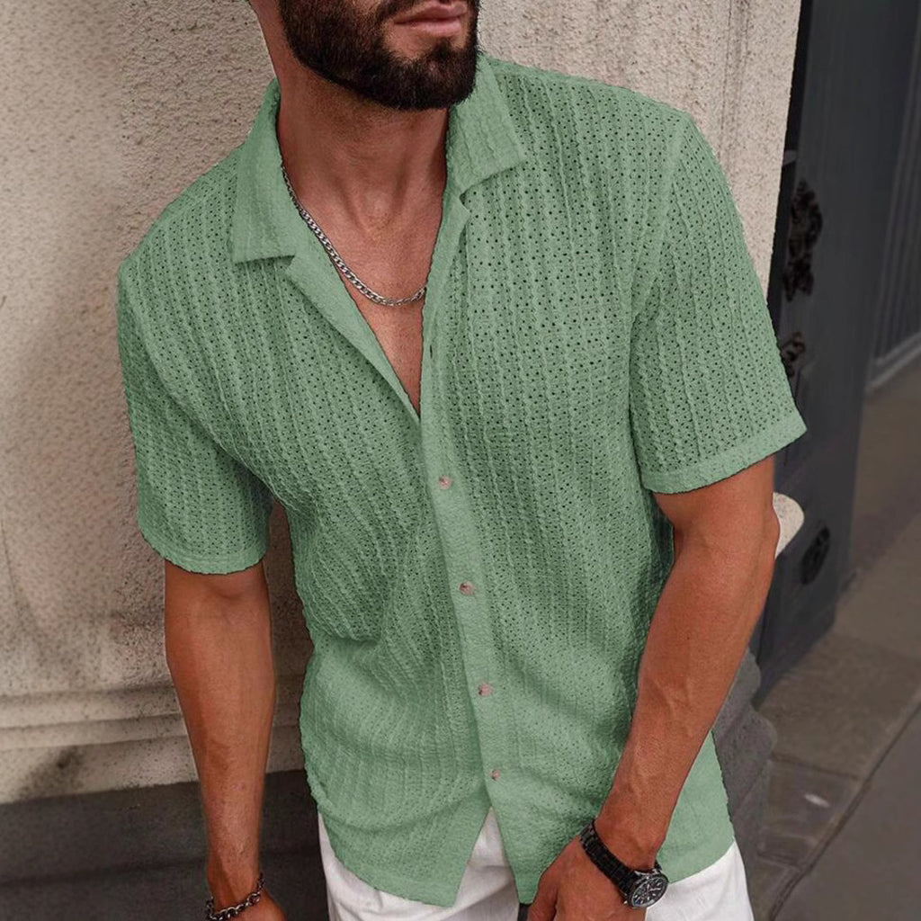 New Men's Fashion Casual Slim Top