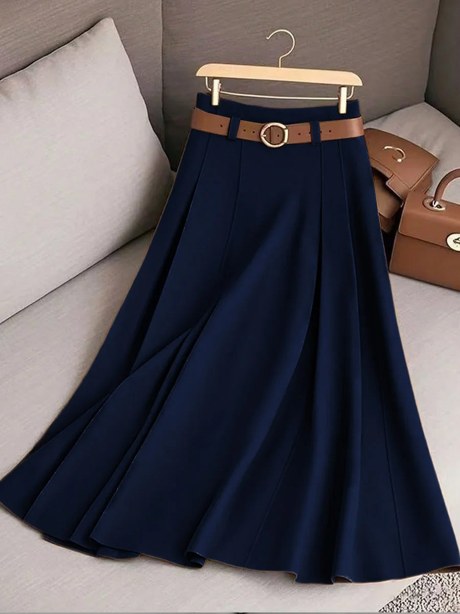 Women's Casual Pleated Skirt Can Be Printed