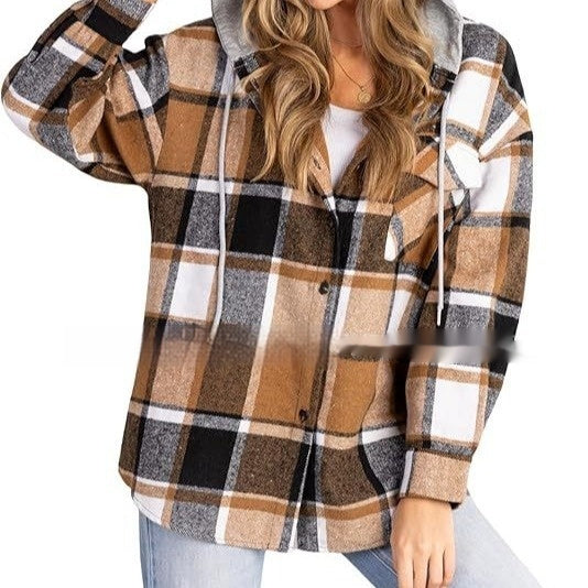 Amazon Large Checks Style Coat Plaid
