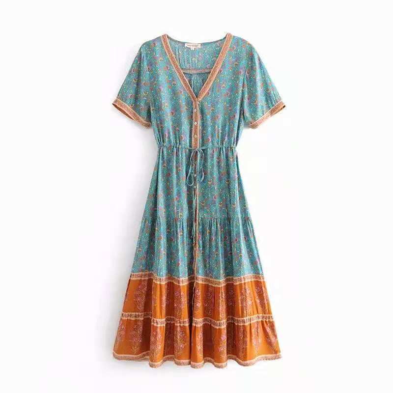 European And American Women's Clothing Dress Bohemian Style