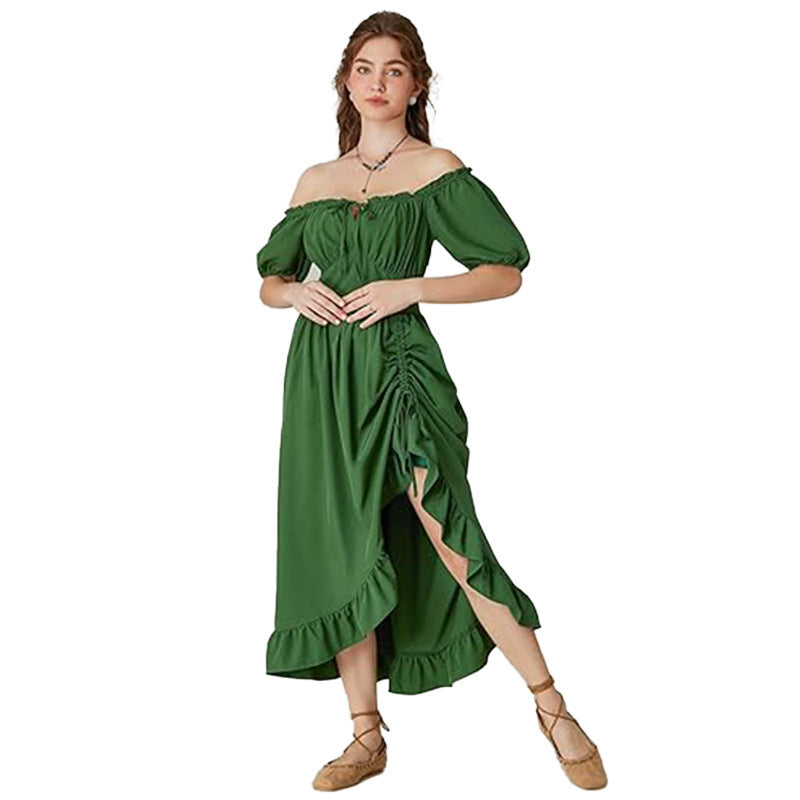 Retro Irregular Women's Stage Dress