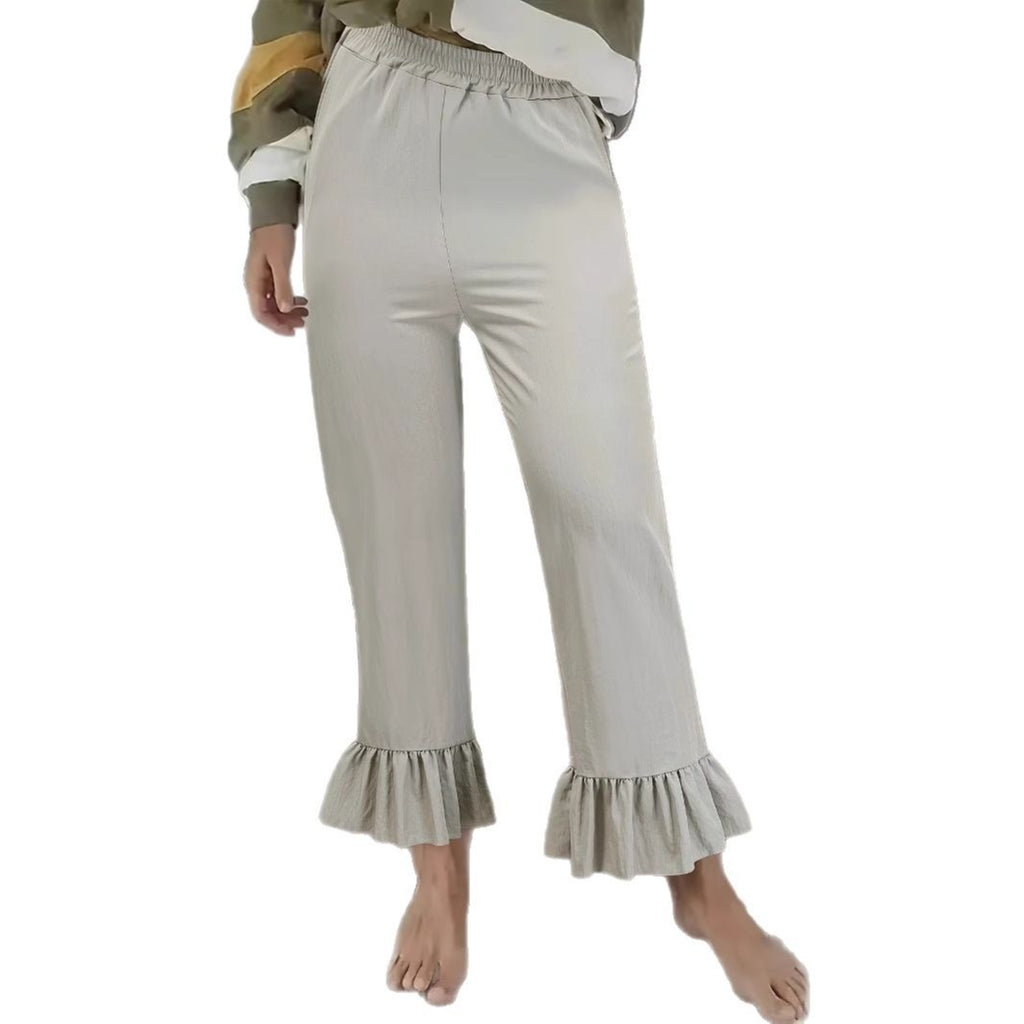 Women's Wide-leg Pants Fashion Flared Pants High Waist