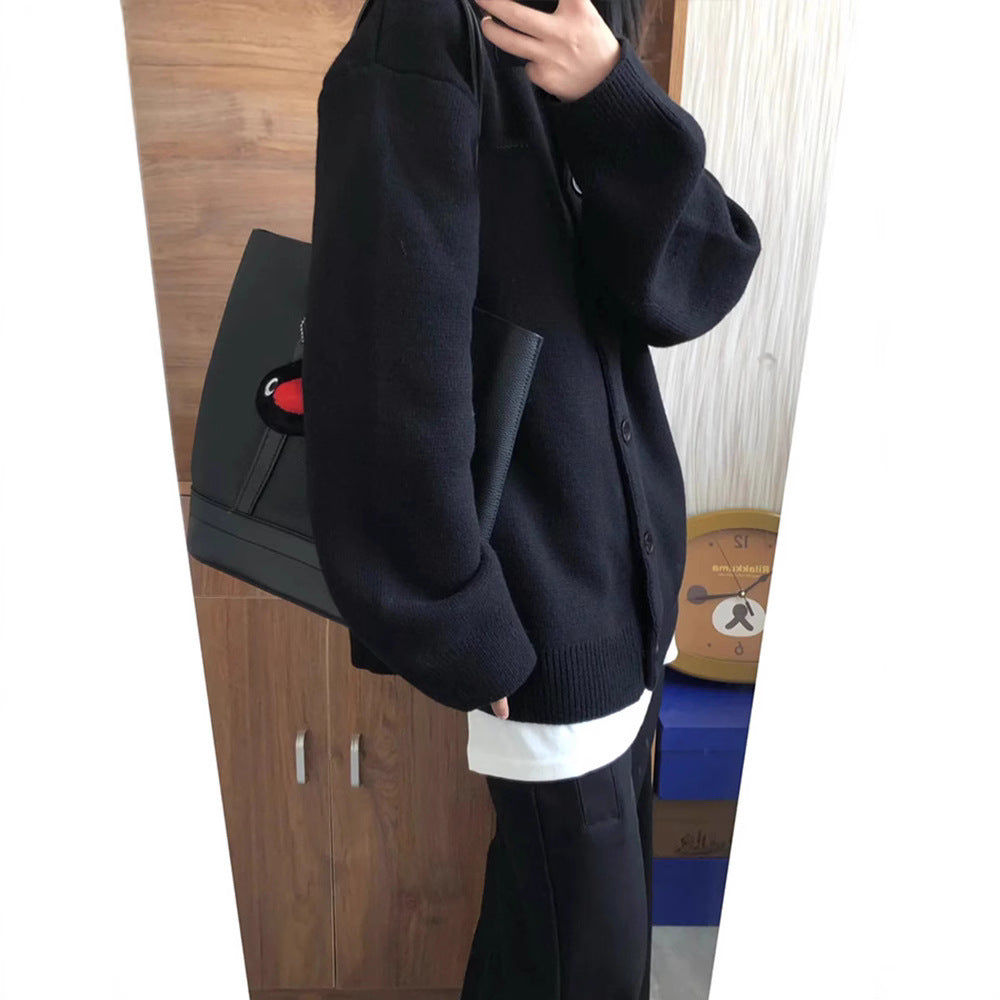 Autumn And Winter High-grade Casual Sweater Coat