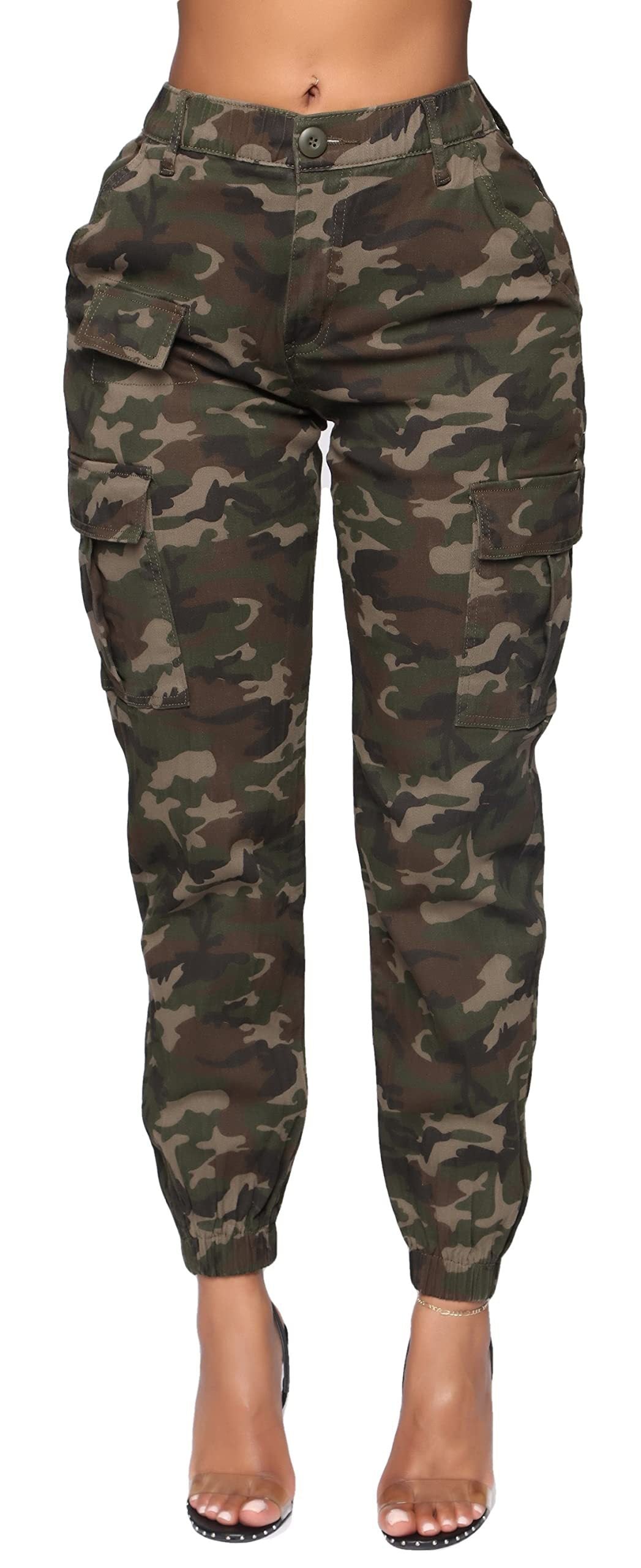 Women's Overalls Multi-pocket Design Elastic