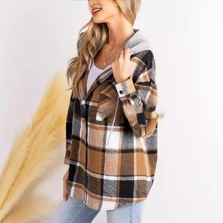 Amazon Large Checks Style Coat Plaid