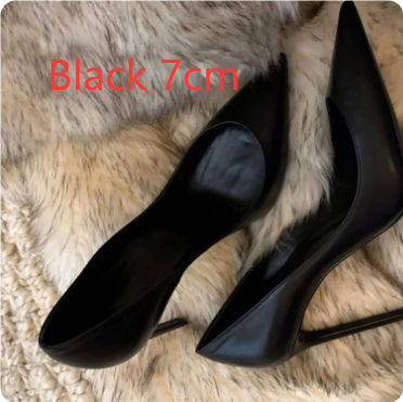 Hotel Work Shoes Women's Black High Heels Stiletto Heel