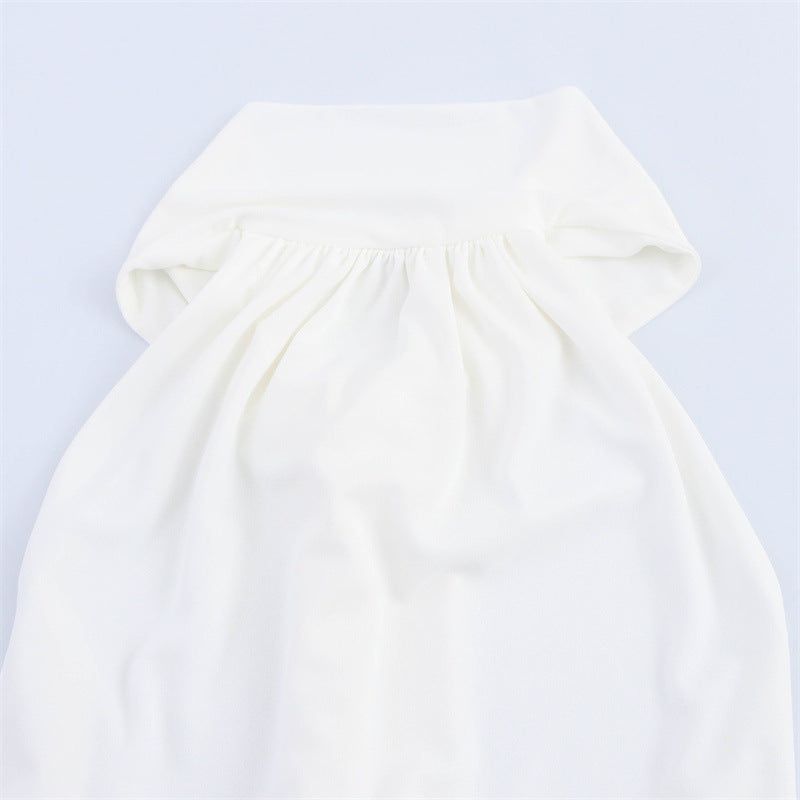 European And American Style Women's Fashion Temperament Waist-controlled Slimming Halter Dress