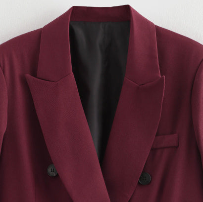 Women's Suits Coat Double Breasted Coat