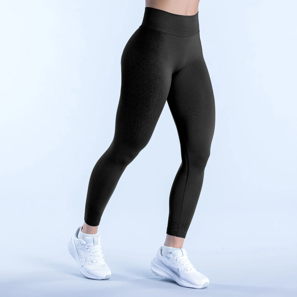 Seamless Yoga Pants High Waist Pleating Hip Lifting Fitness Trousers