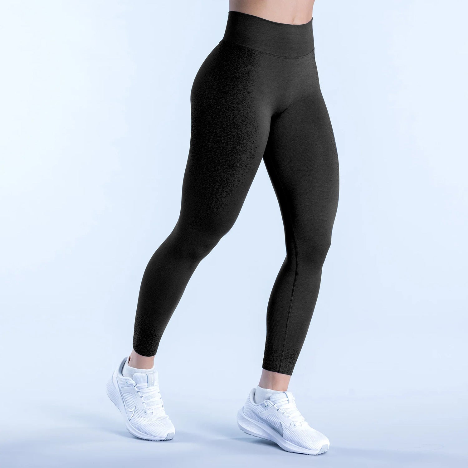 Seamless Yoga Pants High Waist Pleating Hip Lifting Fitness Trousers
