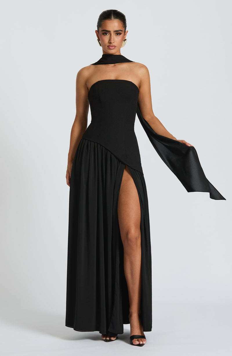 Fashion Sexy Backless Tube Top Pure Color Split Dress