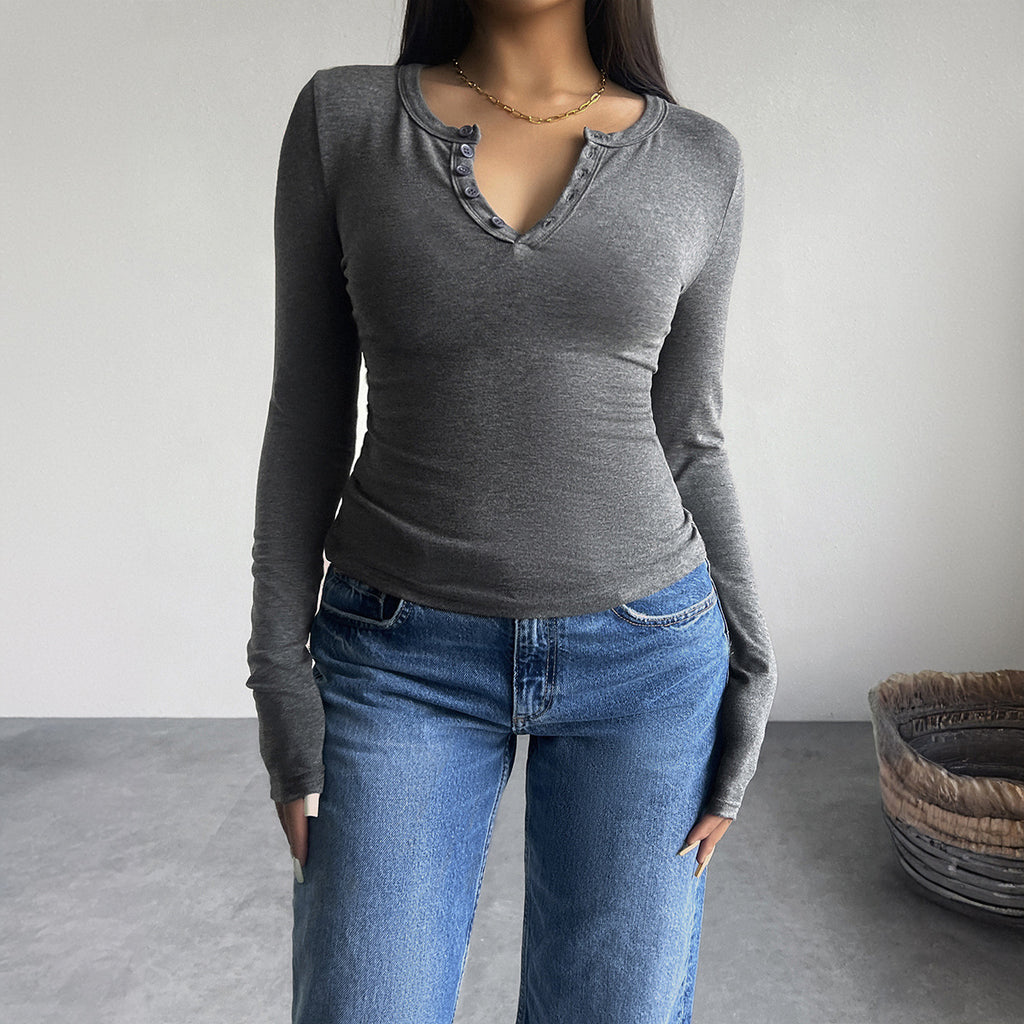 Autumn Winter Coat Women's Clothes Long Sleeve T-shirt
