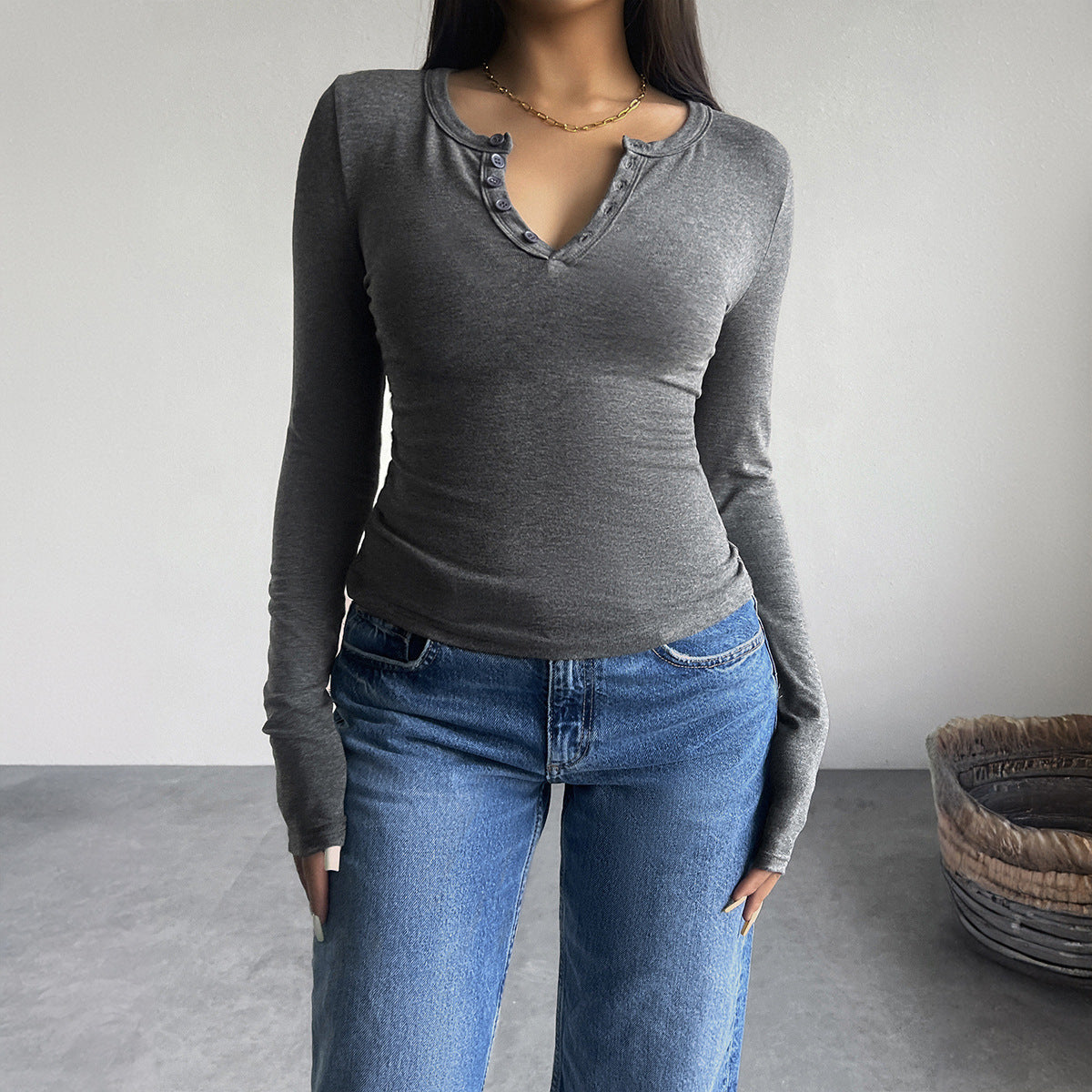 Autumn Winter Coat Women's Clothes Long Sleeve T-shirt