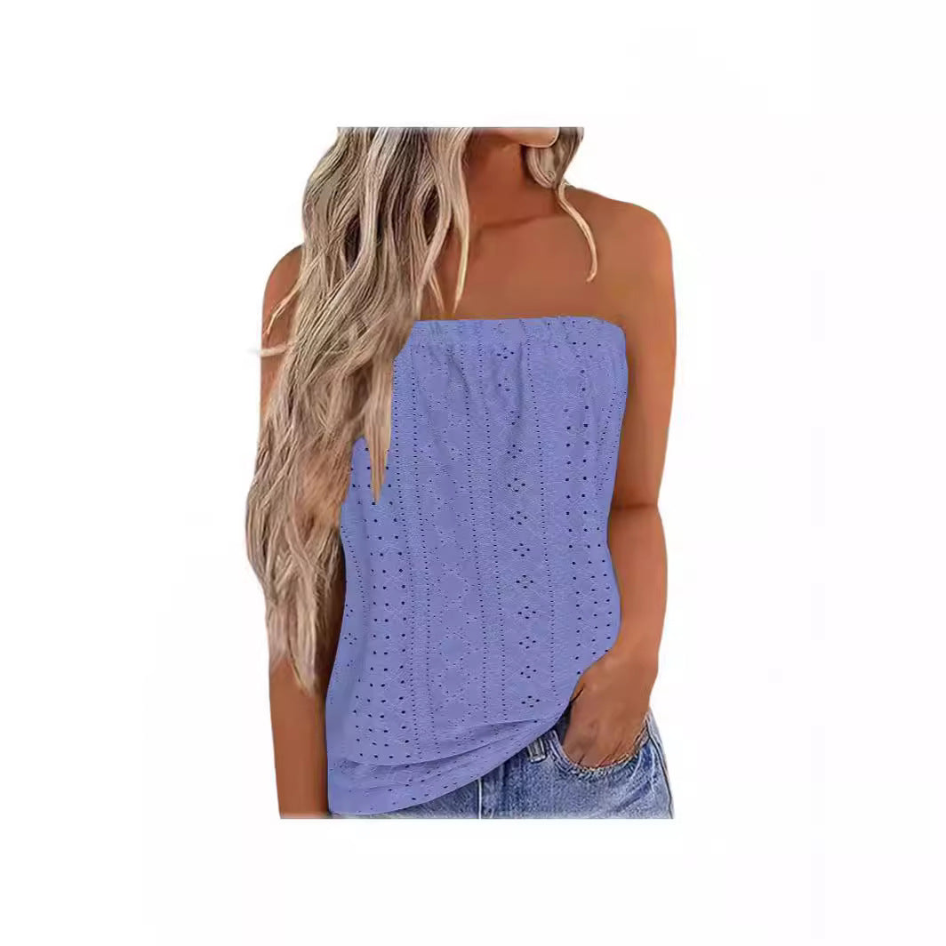 Women's Floral Multicolor Printing Elastic T-shirt Vest Top
