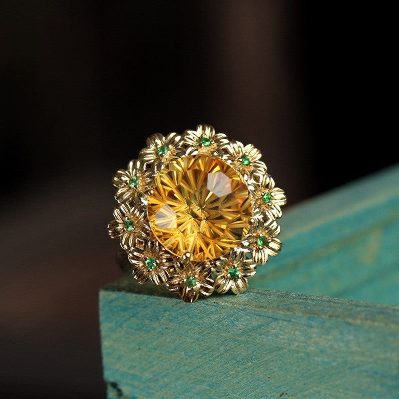 European And American New Palace Style Bright High-grade Open Ring
