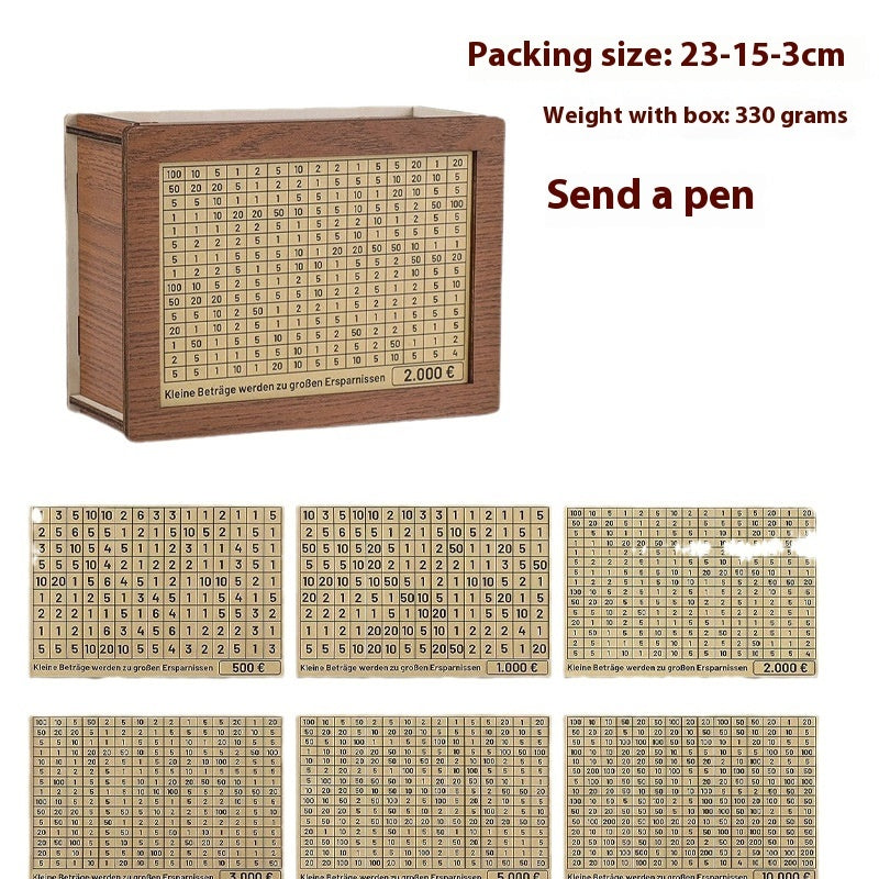 Wooden Home Coin Bank Crafts