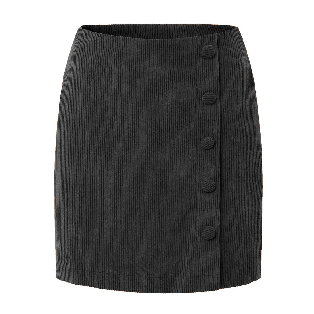 Women's Corduroy Skirt High Waist Slim Hip Skirt