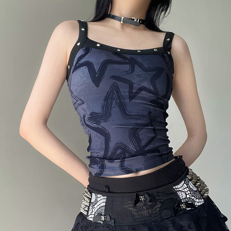 Slim Fit Versatile Slimming Printed Bottoming Camisole